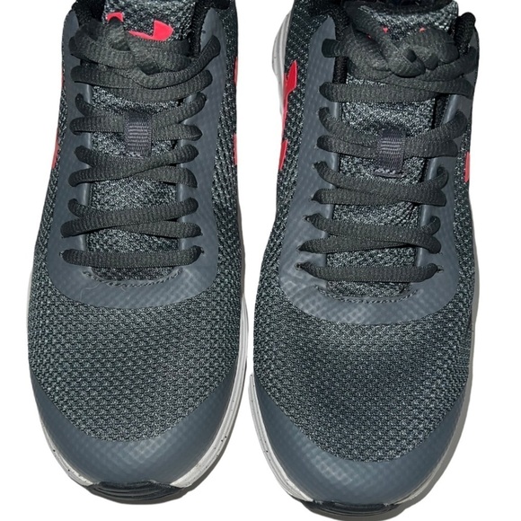 Under Armour Grade School Surge Gray Pink Running Shoes - Picture 4 of 10